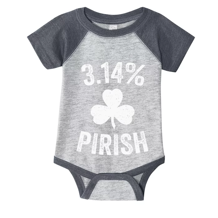 Pi Day St. Patrick's 3.14 Irish Funny Pirish Math Teacher Infant Baby Jersey Bodysuit