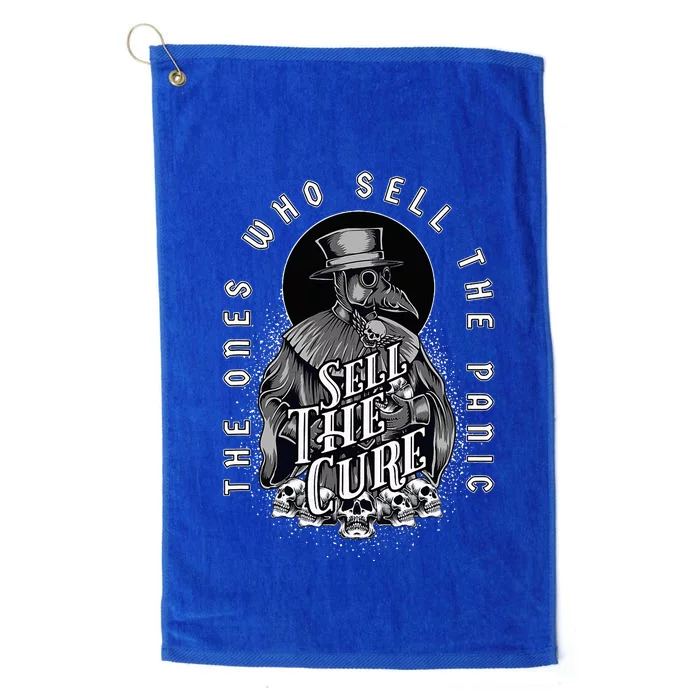 Plague Doctor Sell The Panic Sell The Cure Platinum Collection Golf Towel