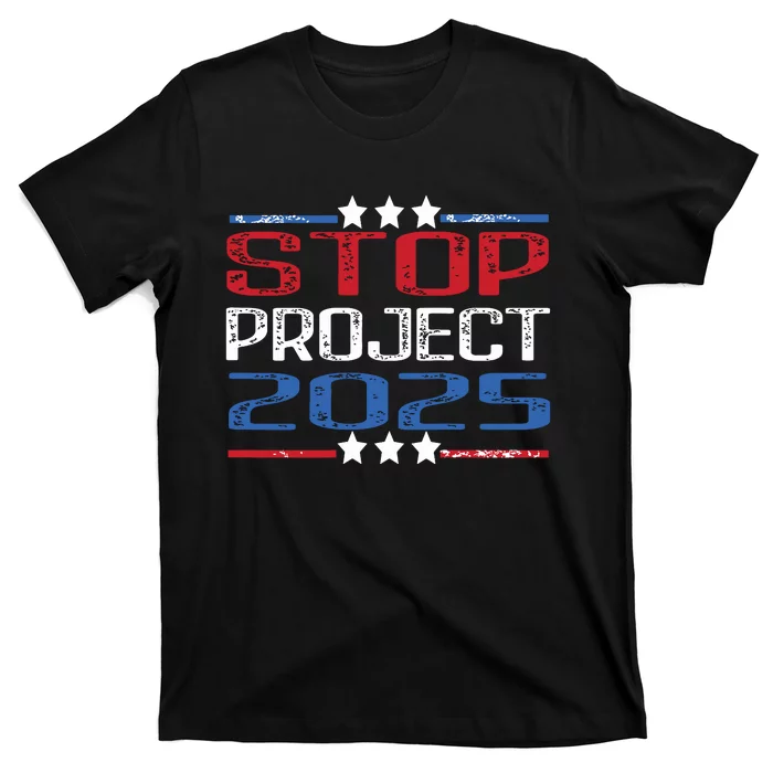 Pro Democracy Stop Project 2025 Presidential Election 2024 T-Shirt