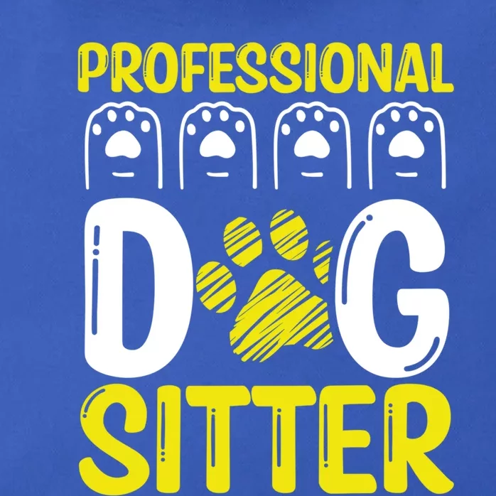 Professional Dog Sitter Dog Walker Funny Pet Sitter Meaningful Gift Zip Tote Bag