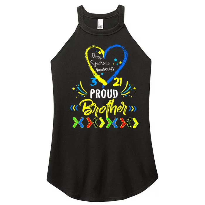 Proud Down Syndrome Brother Awareness Women’s Perfect Tri Rocker Tank