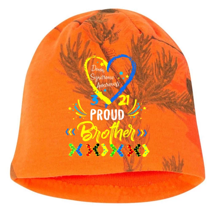 Proud Down Syndrome Brother Awareness Kati - Camo Knit Beanie