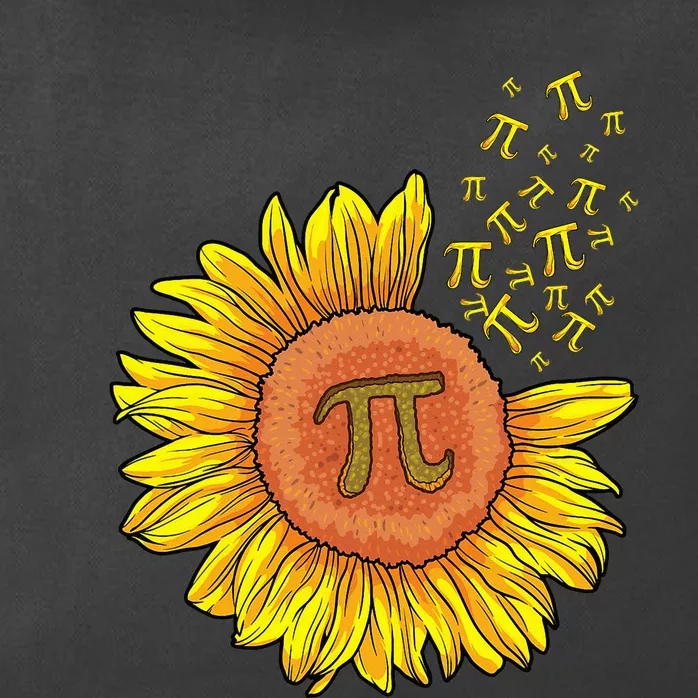 Pi Day Sunflower 3.14 Pi Number Symbol Math Teacher Science Zip Tote Bag