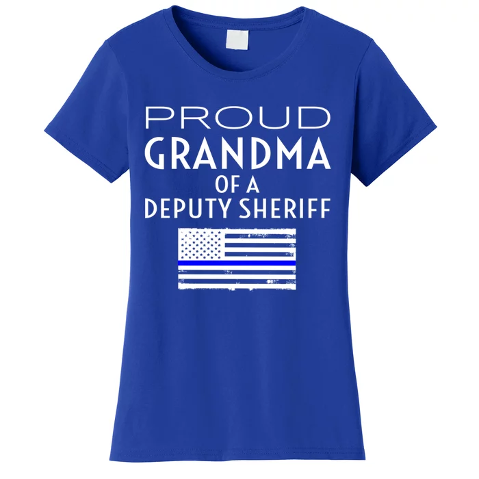 Proud Deputy Sheriff Grandma Grandmother Grandmom Granny Gift Women's T-Shirt