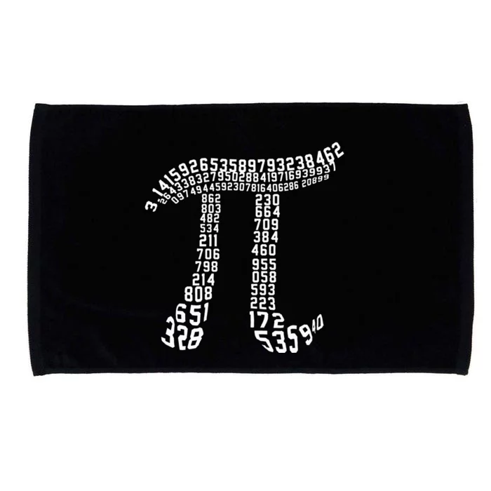 Pi Day Symbol Math Teacher Mathematics Value 3.1416 March 14 Microfiber Hand Towel