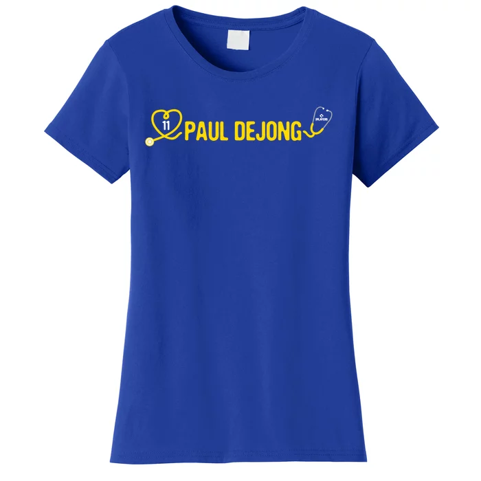 Paul Dejong St Louis Baseball Player Medical Student Doctor Gift Women's T-Shirt