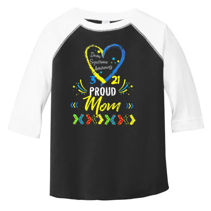 Proud Down Syndrome Mom Awareness Toddler Fine Jersey T-Shirt