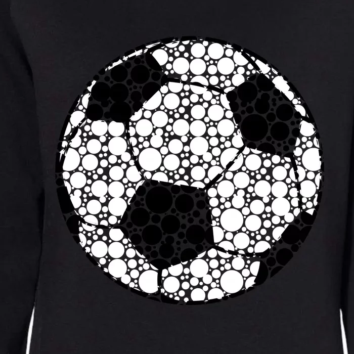 Polka Dots Soccer Ball Womens California Wash Sweatshirt