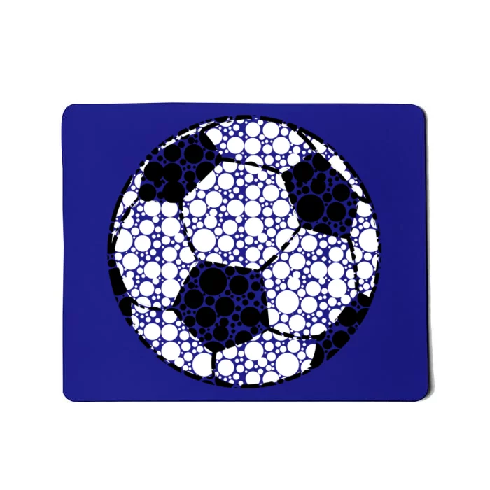 Polka Dots Soccer Ball Mousepad