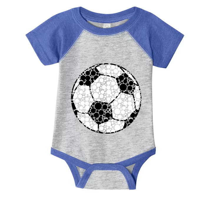 Polka Dots Soccer Ball Infant Baby Jersey Bodysuit