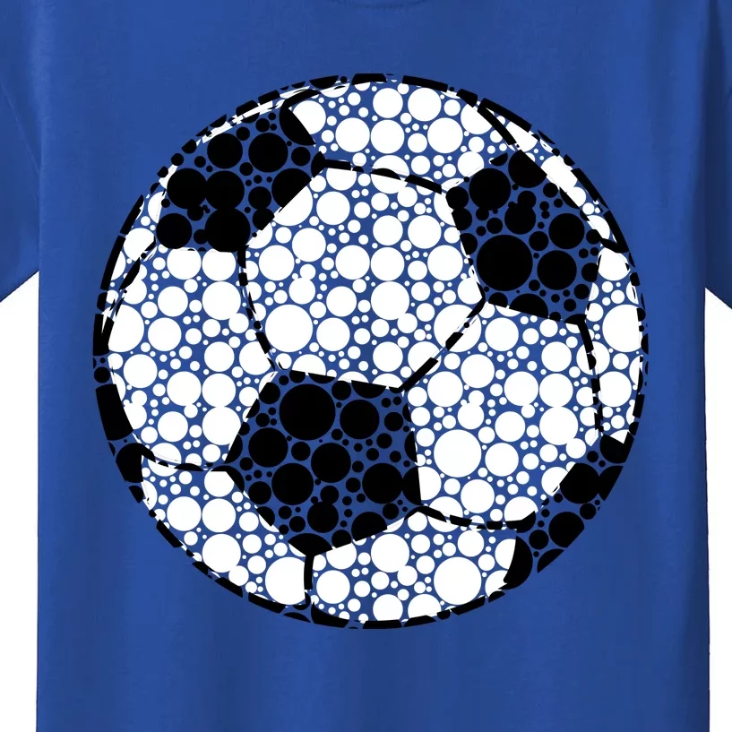 Polka Dots Soccer Ball Kids T-Shirt