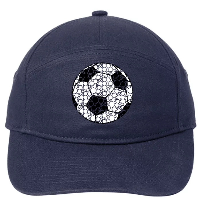 Polka Dots Soccer Ball 7-Panel Snapback Hat