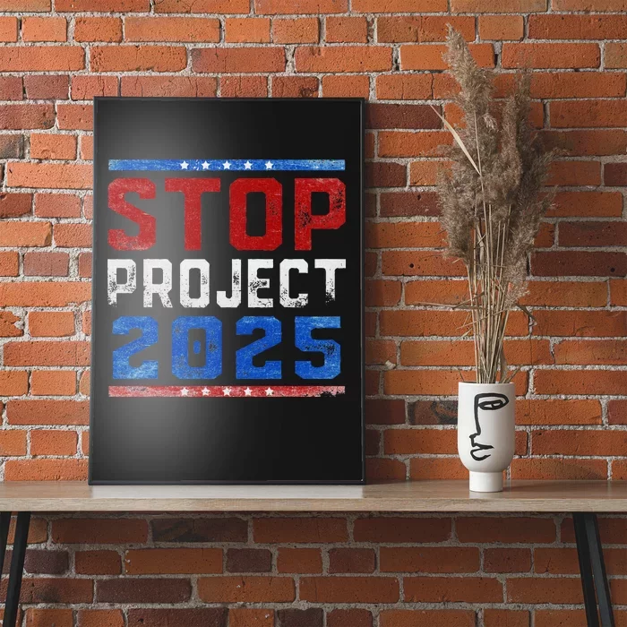 Pro Democracy Stop Project 2025 Election 2024 Poster