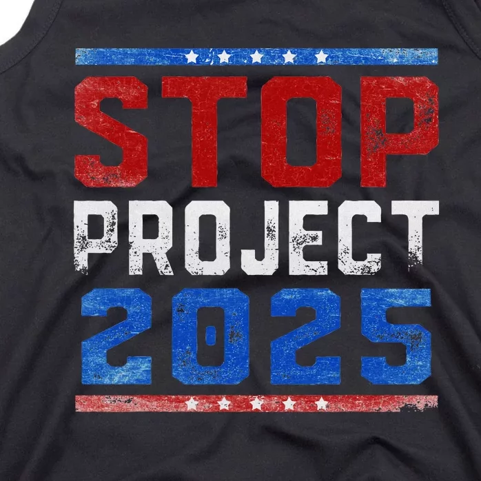 Pro Democracy Stop Project 2025 Election 2024 Tank Top