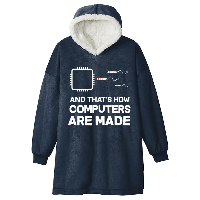 Programmer Developer Software Funny Computer Engineering Hooded Wearable Blanket