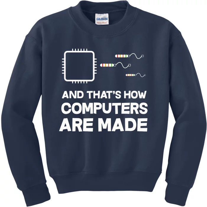 Programmer Developer Software Funny Computer Engineering Kids Sweatshirt