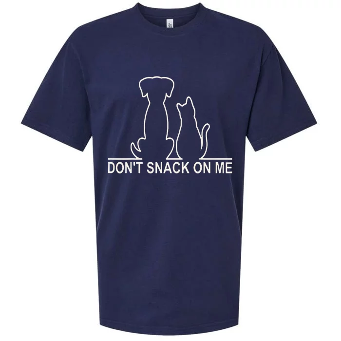 Please DonT Snack On MeThey Are Eating The Cats The Dogs Sueded Cloud Jersey T-Shirt