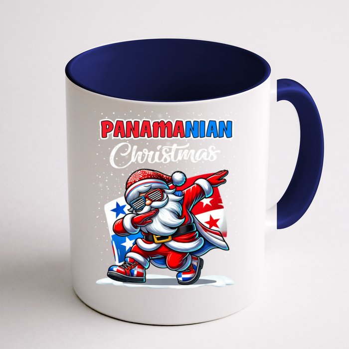 Panama Dabbing Santa Christmas Panama Flag Front & Back Coffee Mug