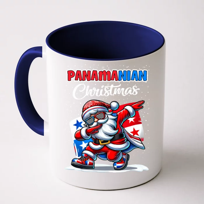 Panama Dabbing Santa Christmas Panama Flag Front & Back Coffee Mug