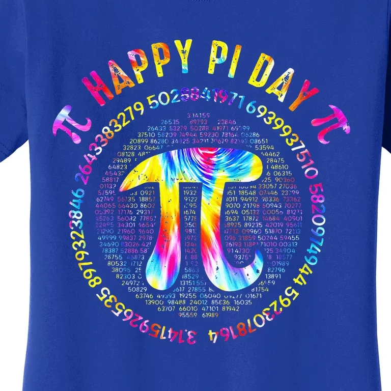 Pi Day Spiral Pi Math Teacher 3 14 Leopard Rainbow Women's T-Shirt