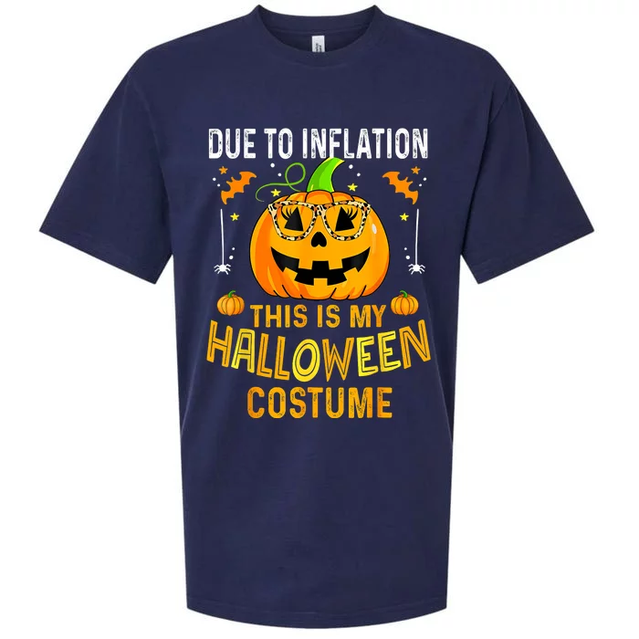 Pumpkin Due To Inflation This Is My Halloween Custome Sueded Cloud Jersey T-Shirt