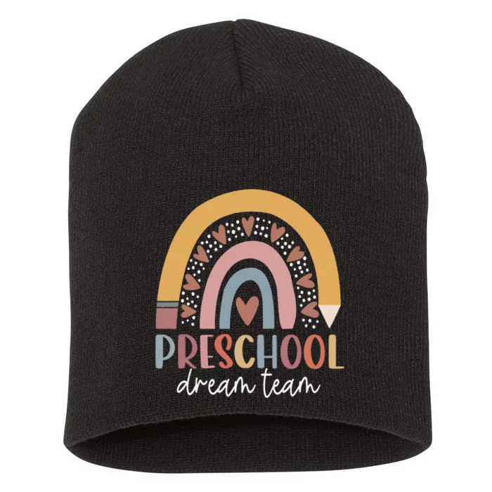 Preschool Dream Team Back To School Teacher  Gifts Short Acrylic Beanie