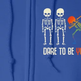 Pride Dare To Be Yourself Gift Full Zip Hoodie