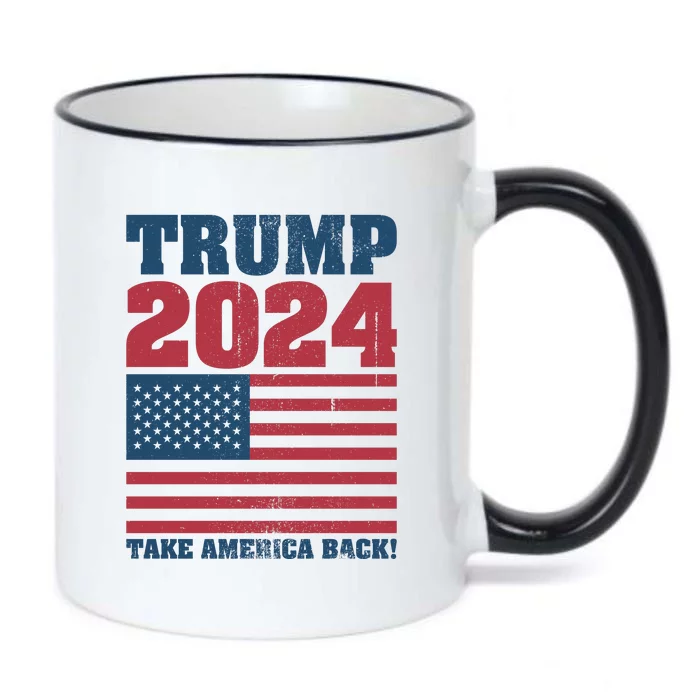 President Donald Trump 2024 Take America Back Black Color Changing Mug