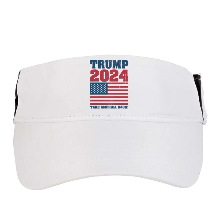 President Donald Trump 2024 Take America Back Adult Drive Performance Visor