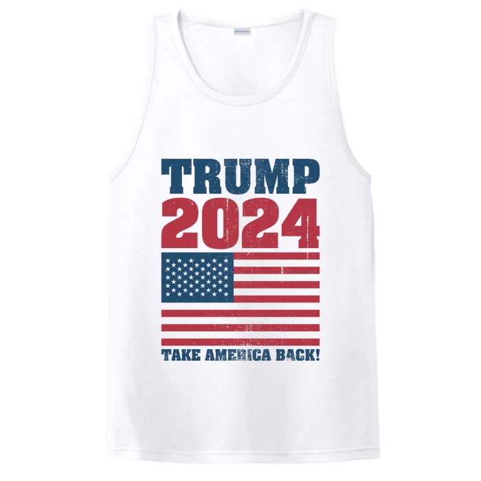 President Donald Trump 2024 Take America Back Performance Tank