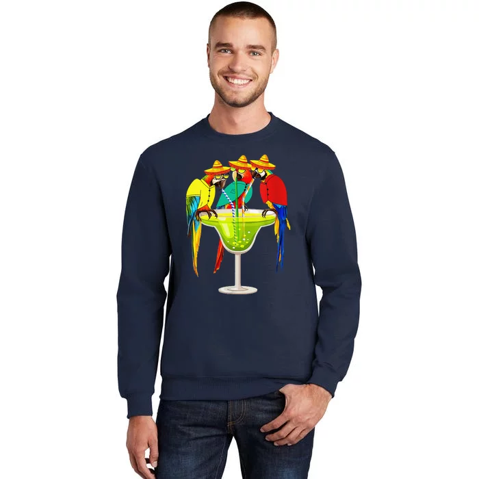 Parrots Drinking Tequila Cinco De Mayo Mexican Fiesta Lovers Sweatshirt