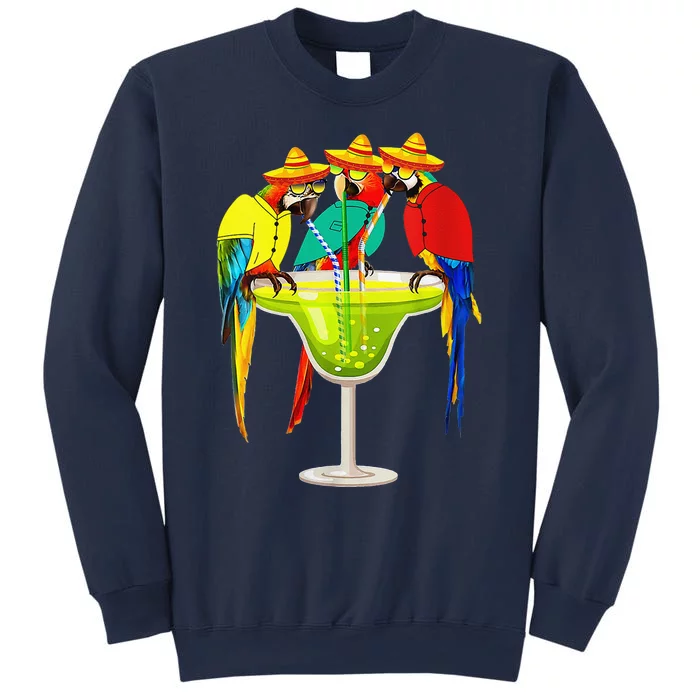 Parrots Drinking Tequila Cinco De Mayo Mexican Fiesta Lovers Sweatshirt