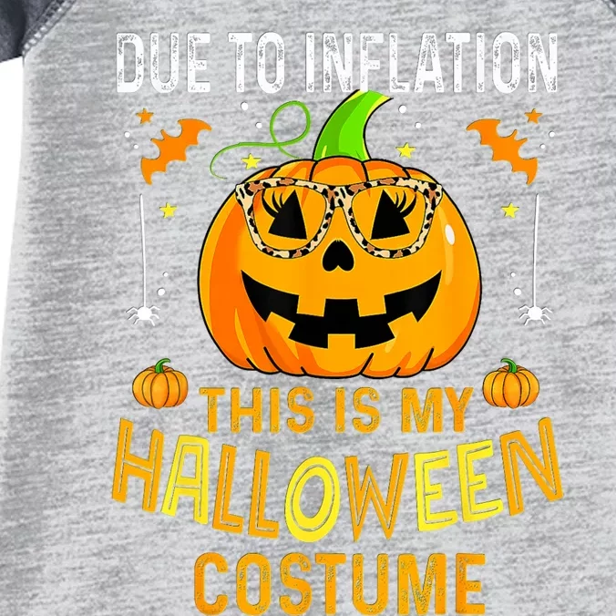 Pumpkin Due To Inflation This Is My Halloween Custome Infant Baby Jersey Bodysuit