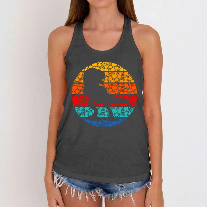 Polka Dots Trex International Dot Day Women's Knotted Racerback Tank