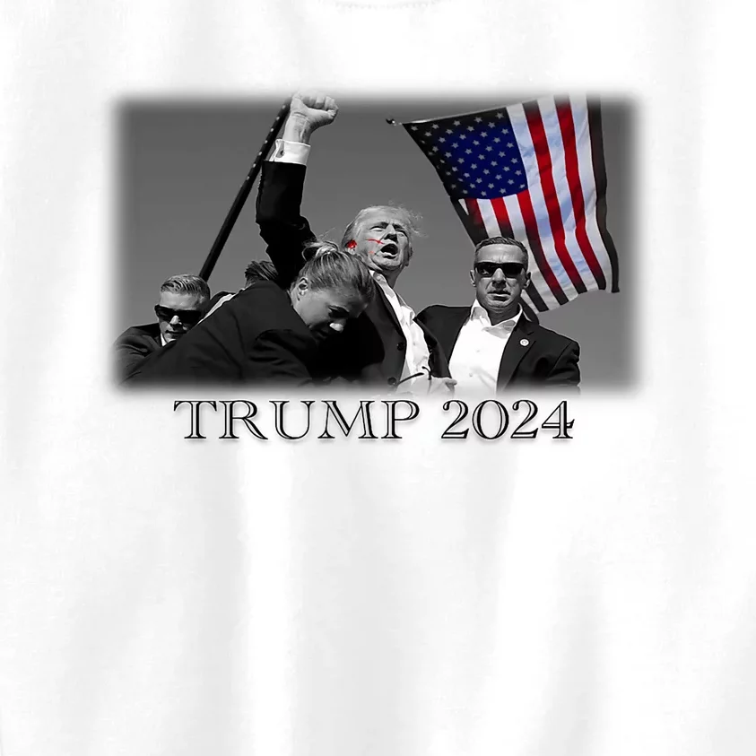 President Donald Trump 2024 Failed Attempt Usa Patriotic Kids Sweatshirt