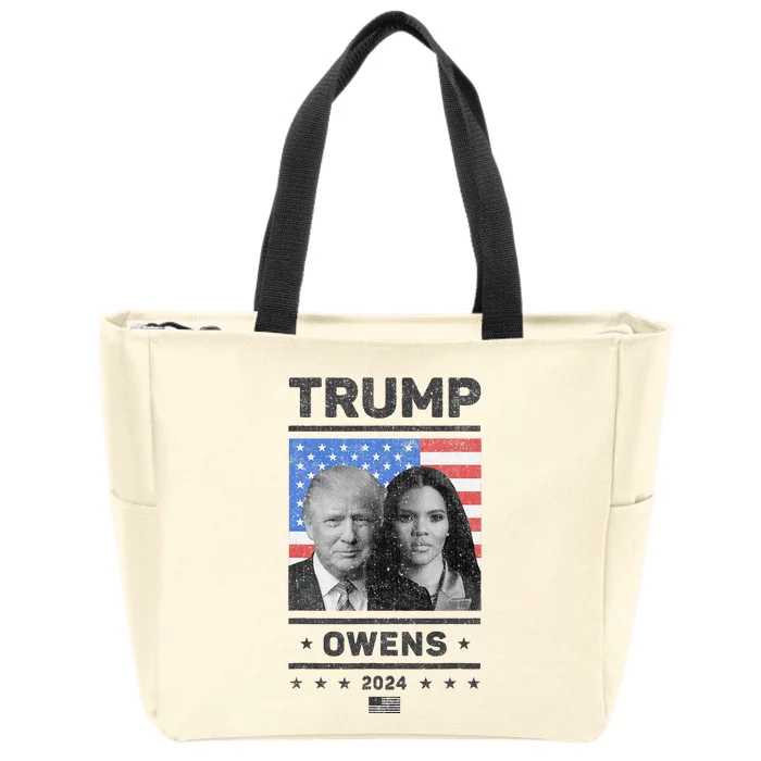 President Donald Trump And Vice President Candace Owens 2024 Zip Tote Bag