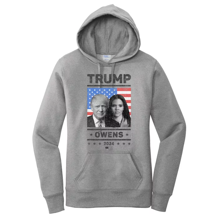 President Donald Trump And Vice President Candace Owens 2024 Women's Pullover Hoodie