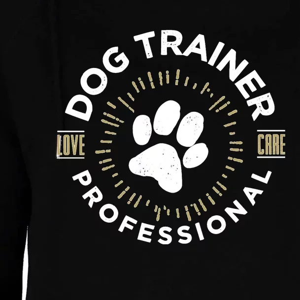 Professional Dog Trainer Long Sleeve Womens Funnel Neck Pullover Hood