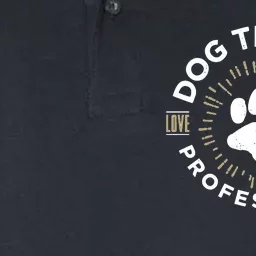 Professional Dog Trainer Long Sleeve Softstyle Adult Sport Polo