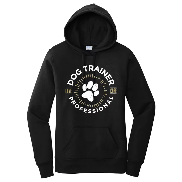 Professional Dog Trainer Long Sleeve Women's Pullover Hoodie