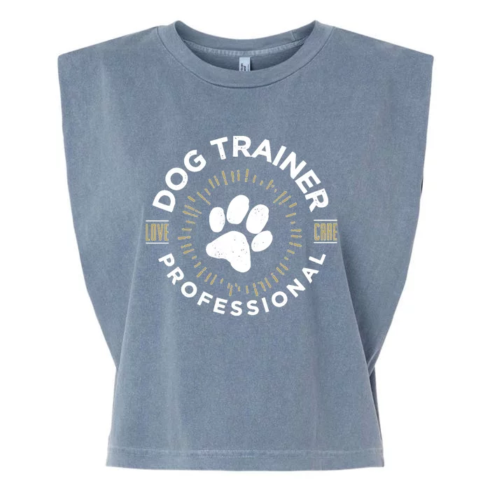 Professional Dog Trainer Long Sleeve Garment-Dyed Women's Muscle Tee