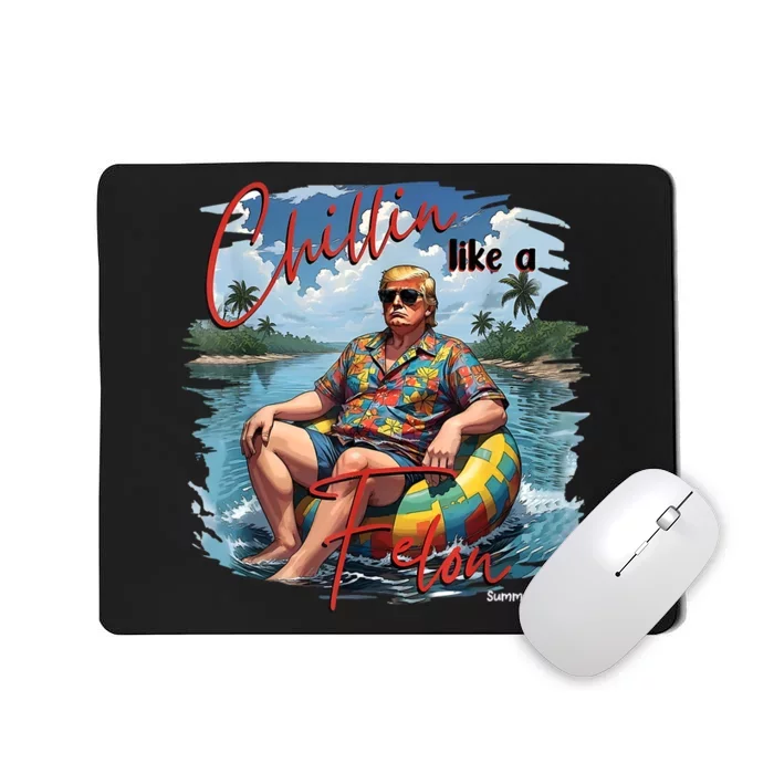 President Donald Trump Chillin Like A Felon Summer 2024 Mousepad