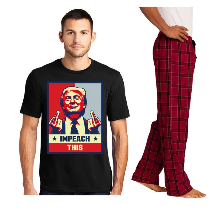 Pro Donald Trump Funny Gift Republican Conservative Impeach This Gift Pajama Set