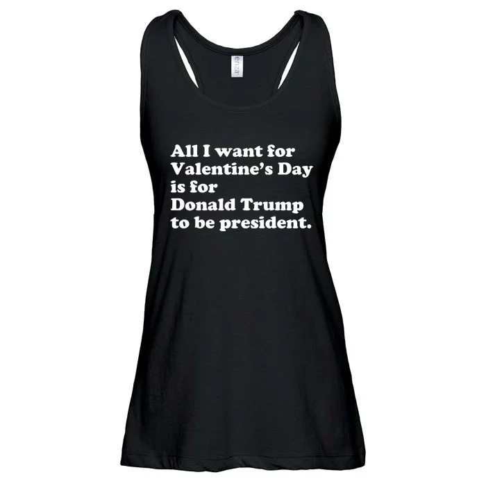 Pro Donald Trump President Funny Valentine Day Gag Gift Joke Ladies Essential Flowy Tank