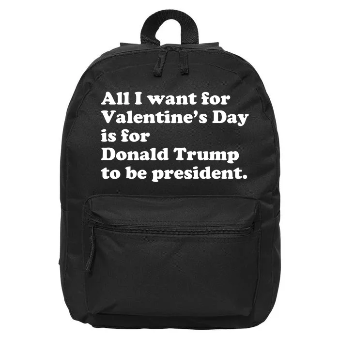 Pro Donald Trump President Funny Valentine Day Gag Gift Joke 16 in Basic Backpack