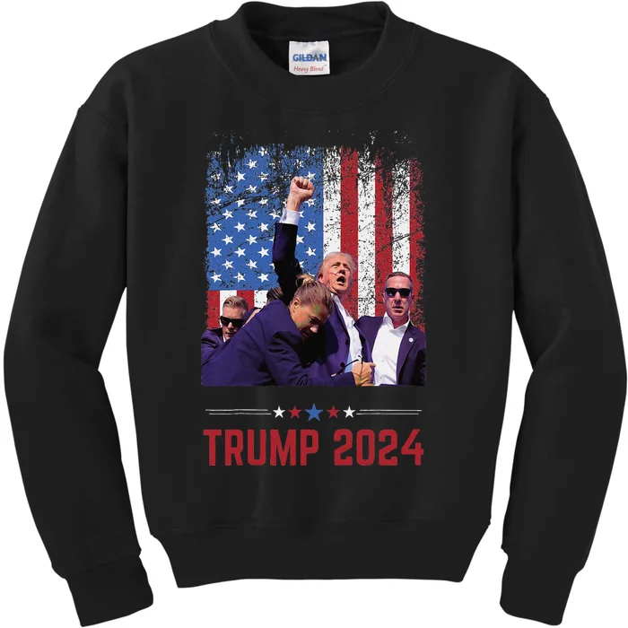 President Donald Trump 2024 Election Republican Pro Trump Kids Sweatshirt