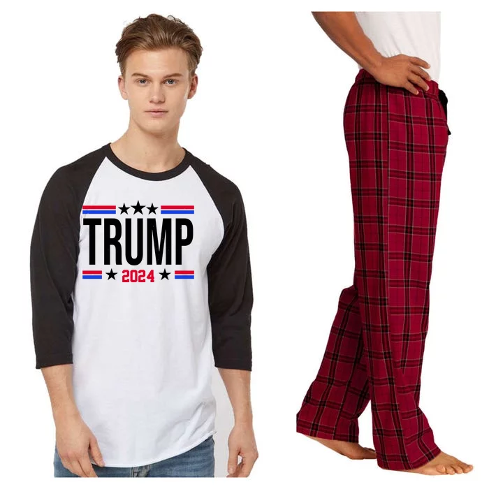 Pro Donald Trump 2024 Usa Election Raglan Sleeve Pajama Set