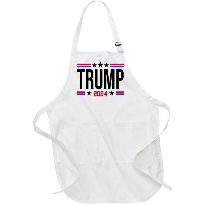 Pro Donald Trump 2024 Usa Election Full-Length Apron With Pocket