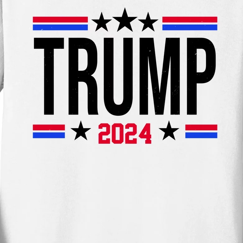 Pro Donald Trump 2024 Usa Election Kids Long Sleeve Shirt