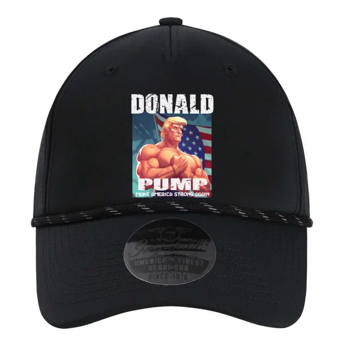 Patriotic Donald Trump Mug Shot Funny July 4th Donald Pump Performance The Dyno Cap